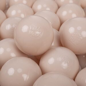 Balles en plastique pastel 7 cm pour piscines enfants