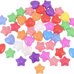 Balles Cœur et Étoile en Plastique pour Fête Enfants