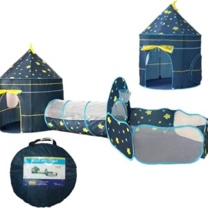 tente de jeu étoilée pour enfants : espace de jeu intérieur et extérieur idéal pour les anniversaires