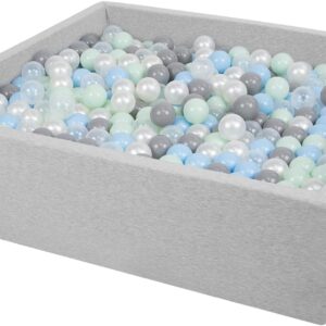 ```html piscine à balles carrée pour bébé : aire de jeu idéale pour la chambre ou les fêtes d'anniversaire ```