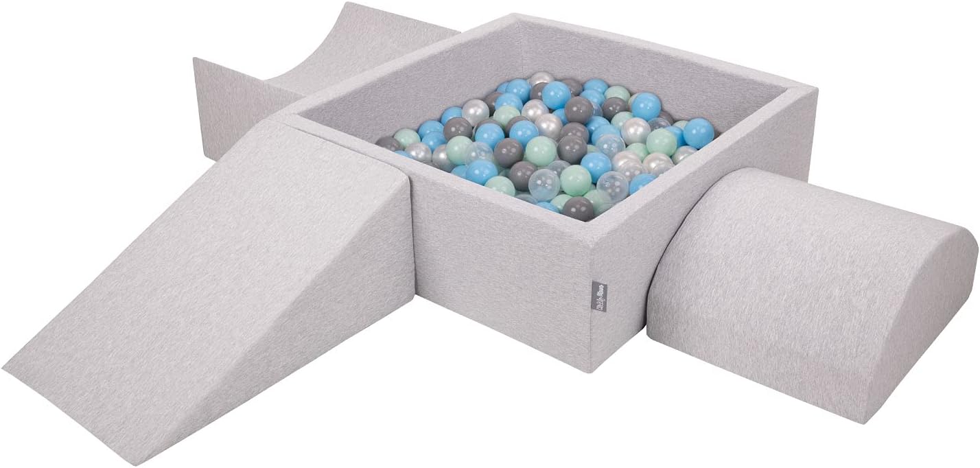 Aire de Jeux en Mousse pour Enfants avec Piscine à Balles
