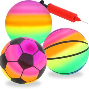 Balle de Plage Arc-en-Ciel pour Enfants : Jeu Estival Parfait
