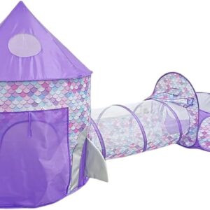 tente avec tunnel pour enfants : idéale pour le jeu en intérieur et extérieur
