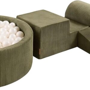 piscine à balles côtelée pour enfants : module moteur avec 200 balles pour jeux en intérieur
