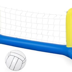 Filet de Volleyball Flottant Jaune pour Piscine Estivale