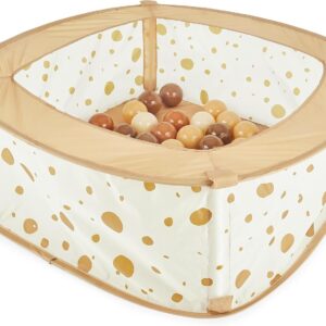 ```html piscine à balles beige pour enfants : idéale pour la chambre et les moments de jeu ```