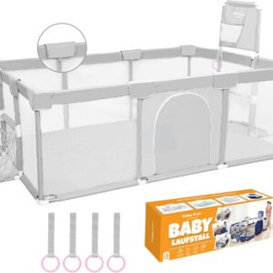 Parc Modulable Avec Panier Pour Sécuriser Bébé En Intérieur