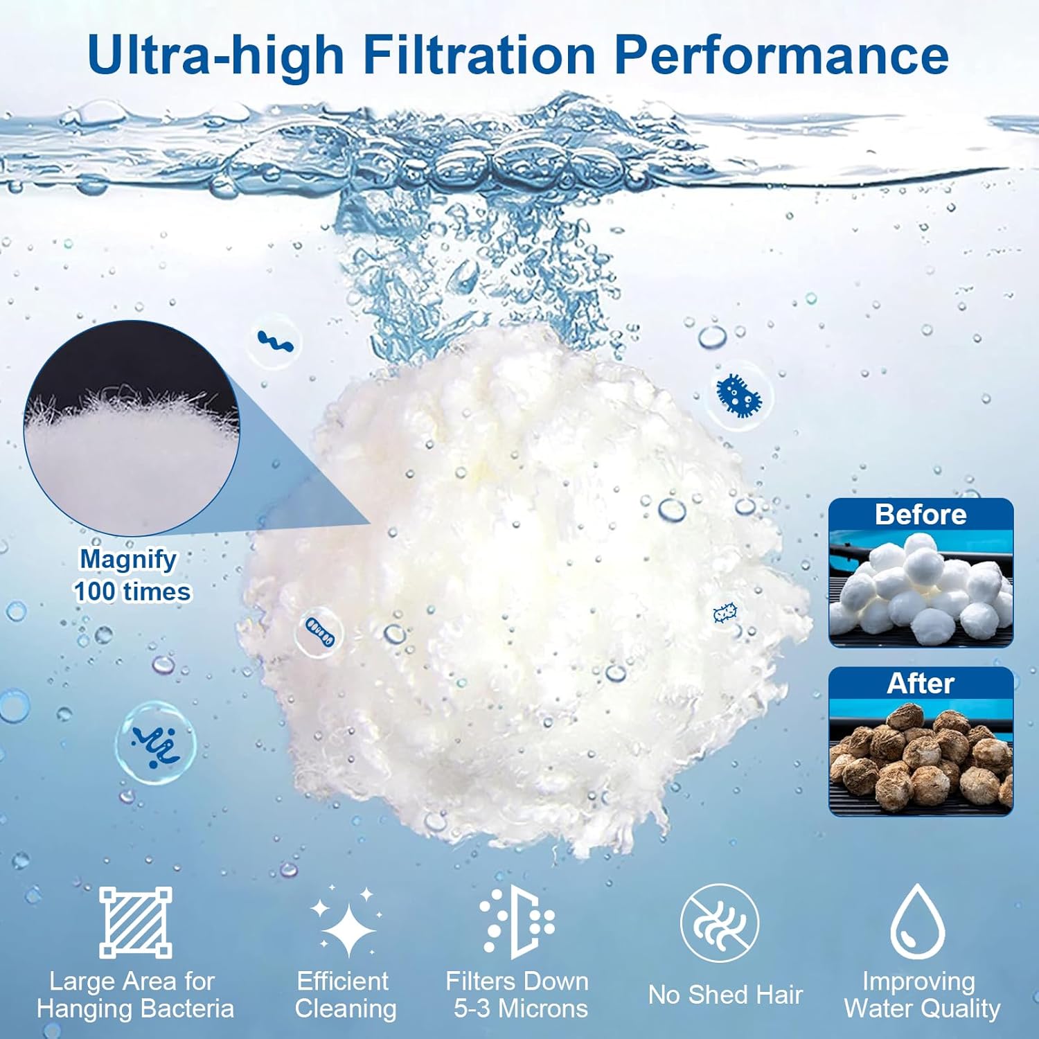 Balles Filtrantes Légères pour Piscines : Remplacez Sable avec Efficacité – Image 3