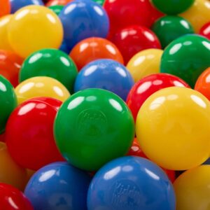Balles Plastiques Colorées 7 cm pour Enfants, Idéales Piscines