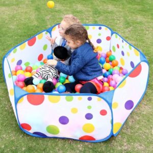 piscine à balles pliable hexagonale pour enfants : aire de jeu portable idéale pour la chambre ou le jardin