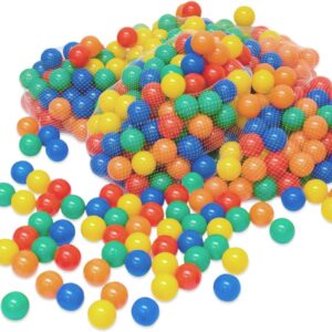 Balles Colorées en Plastique 6cm pour Enfants - Idéal Piscine à Boules