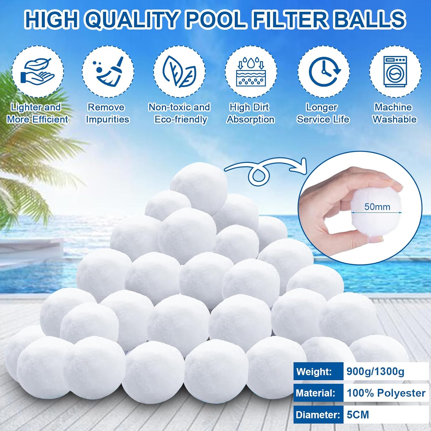 Balles Filtrantes Légères pour Piscines : Remplacez Sable avec Efficacité – Image 2