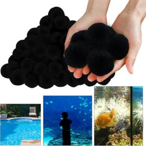 Balles Filtrantes Piscine Noires 1400g pour Filtration Efficace Été