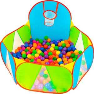 piscine à balles ronde pour bébés : idéale pour la chambre et les moments de jeu