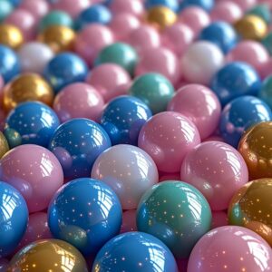 Boules de Piscine Métalliques 6 cm Pour Bébé En Intérieur