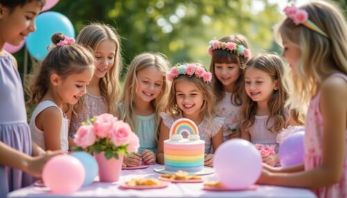 découvrez toutes les astuces pour organiser un anniversaire fille sur le thème arc-en-ciel pastel : décoration, idées de jeux, activités créatives et conseils pour une fête mémorable et colorée !