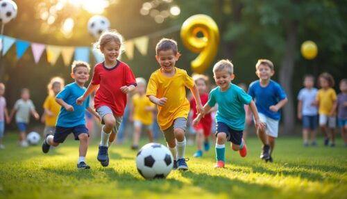 créez une ambiance unique avec un texte d’invitation fun pour l’anniversaire foot de votre enfant de 9 ans ! des idées originales pour inviter les copains à une fête sportive, pleine de jeux et de bonne humeur !