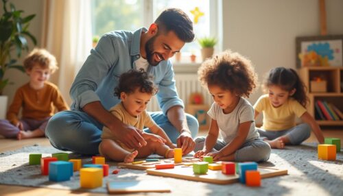 découvrez un guide complet pour devenir homme assistant maternel, offrant une approche différente et inclusive de la garde d'enfants avec un nounou homme.